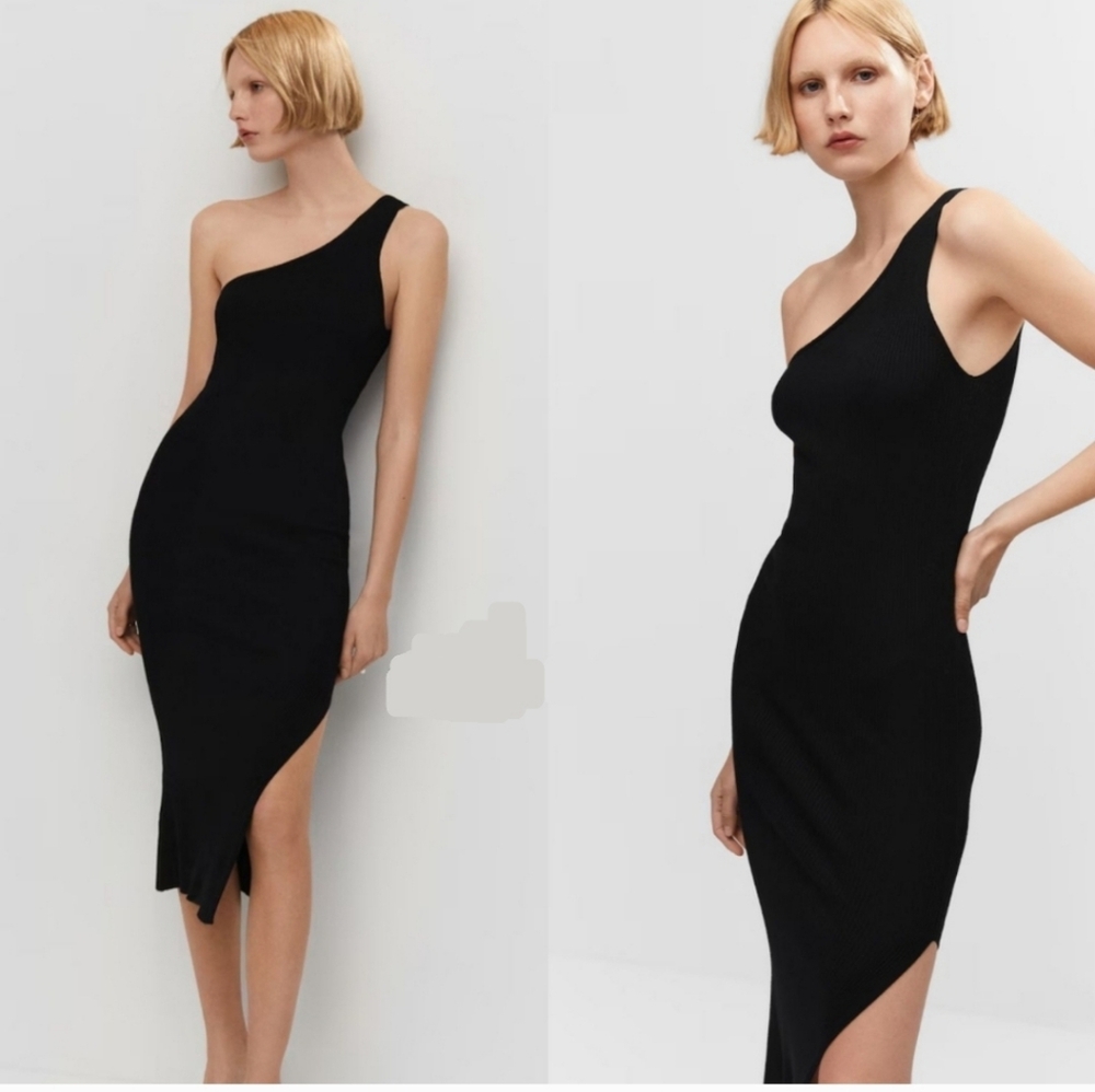 MANGO Ribbed Dress